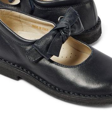 Ballerine in pelle con fiocco | Il Gufo