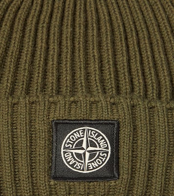 Compass virgin wool beanie | Stone Island Junior