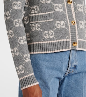 Cárdigan en bouclé de lana con GG | Gucci
