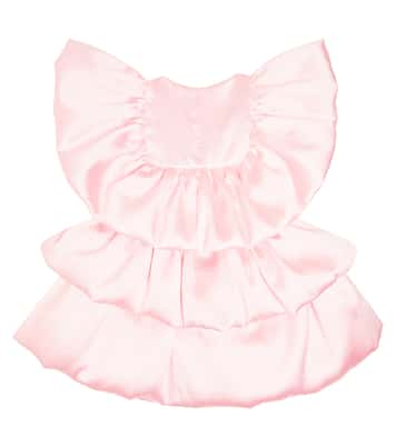 Tiered satin dress | Caroline Bosmans