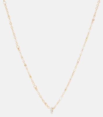 Set Gravity de collar de oro amarillo y rosa de 18 ct y anillo de oro blanco de 18 ct | Spinelli Kilcollin