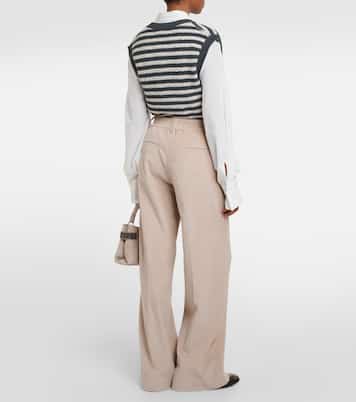 Pantalones anchos de pana de algodón | Brunello Cucinelli