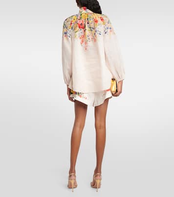 Blouse Andie Billow en ramie | Zimmermann