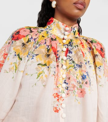 Blouse Andie Billow en ramie | Zimmermann