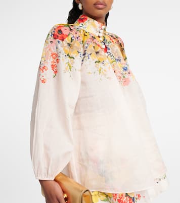 Blouse Andie Billow en ramie | Zimmermann
