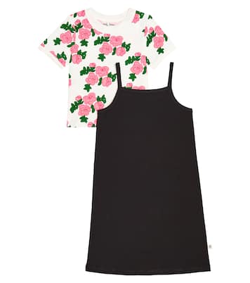 Set Roses aus T-Shirt und Kleid aus Jersey | Mini Rodini