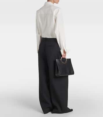 Pantaloni a gamba larga Roysin in lana | The Row