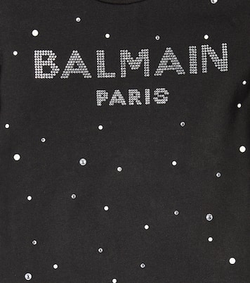 Verziertes T-Shirt aus Baumwoll-Jersey | Balmain Kids