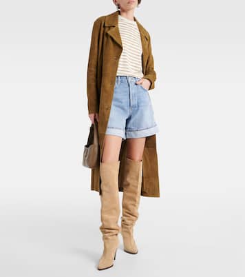 Dame high-rise denim shorts | Agolde