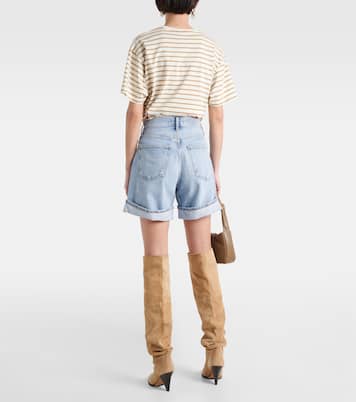 Dame high-rise denim shorts | Agolde