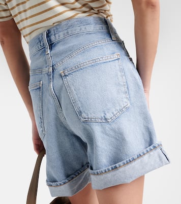 Dame high-rise denim shorts | Agolde