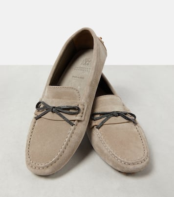 Mokassins Monili aus Veloursleder | Brunello Cucinelli