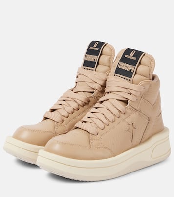 x Converse Turbowpn leather platform sneakers | Rick Owens