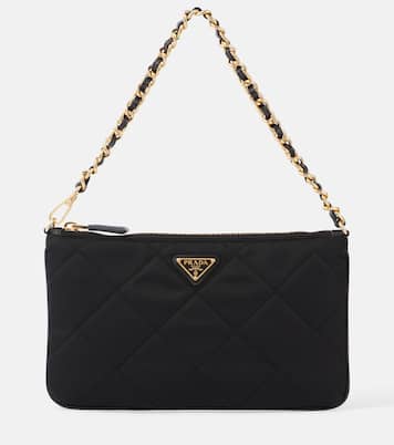 Schultertasche Mini aus Re-Nylon mit Leder | Prada