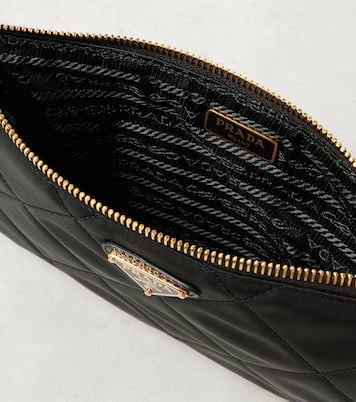Schultertasche Mini aus Re-Nylon mit Leder | Prada