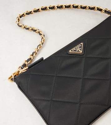 Schultertasche Mini aus Re-Nylon mit Leder | Prada