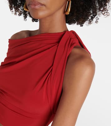 Le Haut Drapeado jersey crop top | Jacquemus