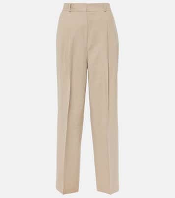 Pantalones rectos de mezcla de lino | Toteme