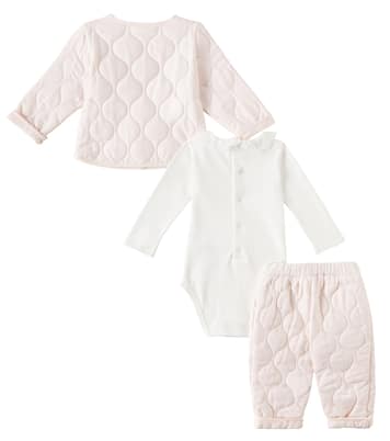 Baby bodysuit, jacket and pants set | Chloé Kids