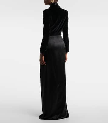 Cropped-Smokingjacke aus Samt | Dolce&Gabbana