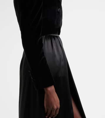 Cropped-Smokingjacke aus Samt | Dolce&Gabbana