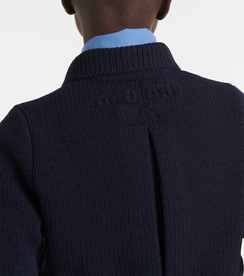 Double-breasted cropped wool coat | Miu Miu