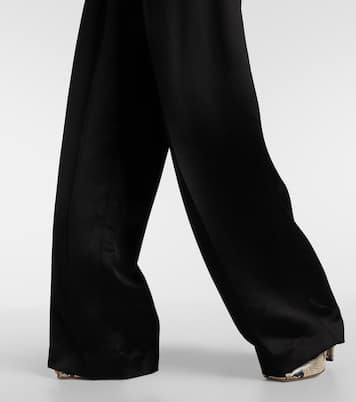 Pantaloni a gamba larga Marinta in raso  | Khaite