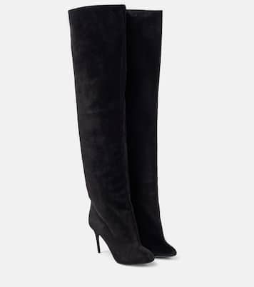 Bottes Decollete Cuissardes en daim | Alaïa