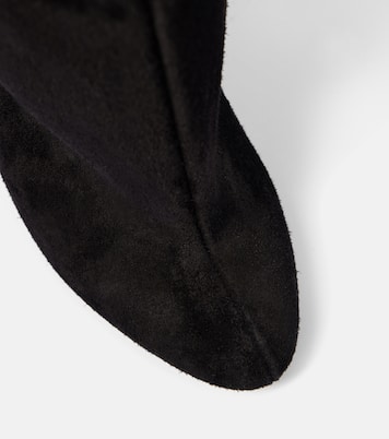 Bottes Decollete Cuissardes en daim | Alaïa