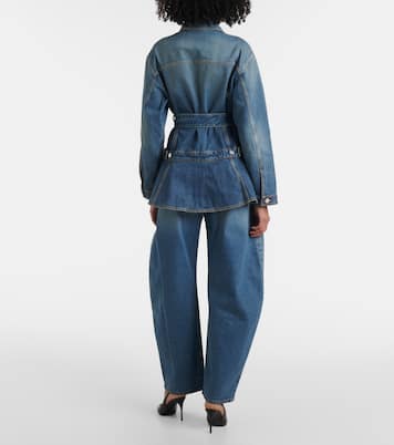 Giacca di jeans con cintura | Alaïa