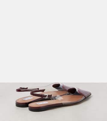 Ballerine slingback Le Cœur in vernice e PU | Alaïa