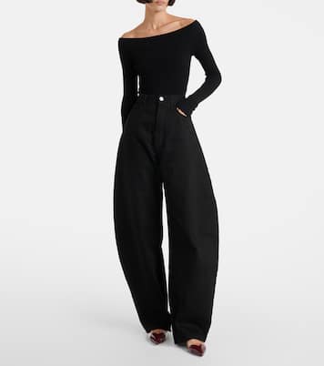 Ballerine slingback Le Cœur in vernice e PU | Alaïa