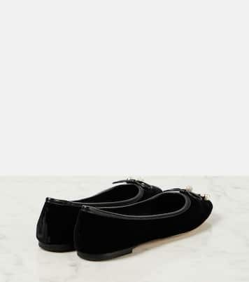 Ballerine Elme in velluto | Jimmy Choo