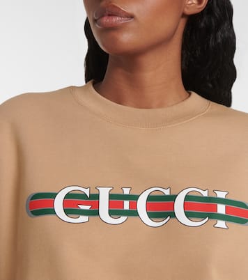 Sudadera en jersey de algodón con logo | Gucci