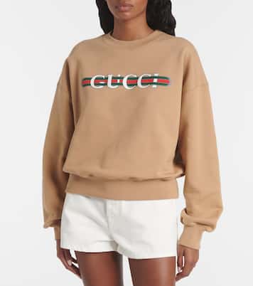 Sudadera en jersey de algodón con logo | Gucci