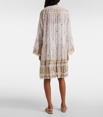 Mosaic printed cotton midi dress | Juliet Dunn