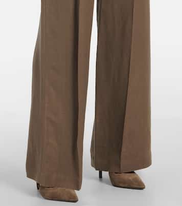 Pantaloni a gamba larga e vita alta | Brunello Cucinelli
