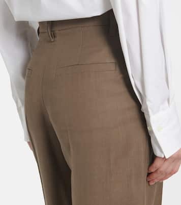 Pantaloni a gamba larga e vita alta | Brunello Cucinelli
