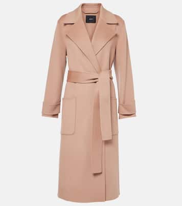 Arline wool and cashmere wrap coat | Joseph