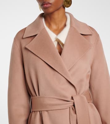 Arline wool and cashmere wrap coat | Joseph