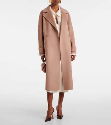 Arline wool and cashmere wrap coat | Joseph