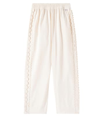 Pantaloni Adelyn in cotone con pizzo | Molo