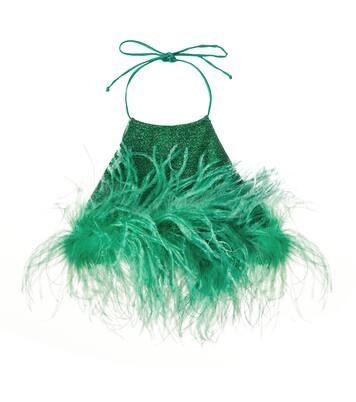 Lumière Plumage halterneck top | Oséree Kids