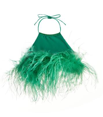 Lumière Plumage halterneck top | Oséree Kids