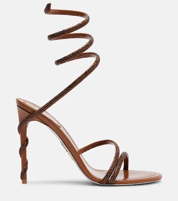 Margot crystal-embellished satin sandals  | Rene Caovilla