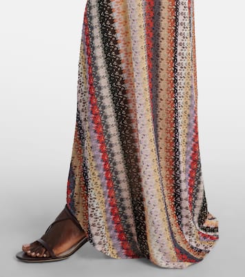 金属丝面料加长连衣裙 | Missoni