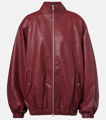Senta oversized faux leather bomber jacket | The Frankie Shop