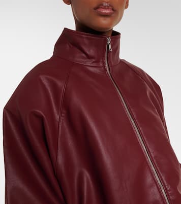 Senta oversized faux leather bomber jacket | The Frankie Shop