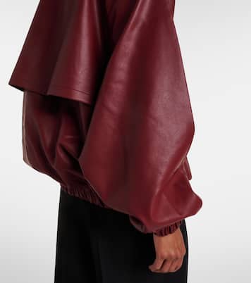 Senta oversized faux leather bomber jacket | The Frankie Shop