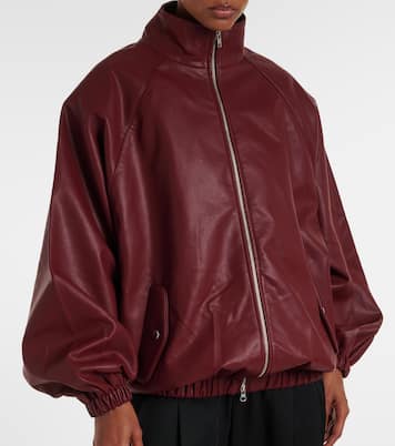 Senta oversized faux leather bomber jacket | The Frankie Shop